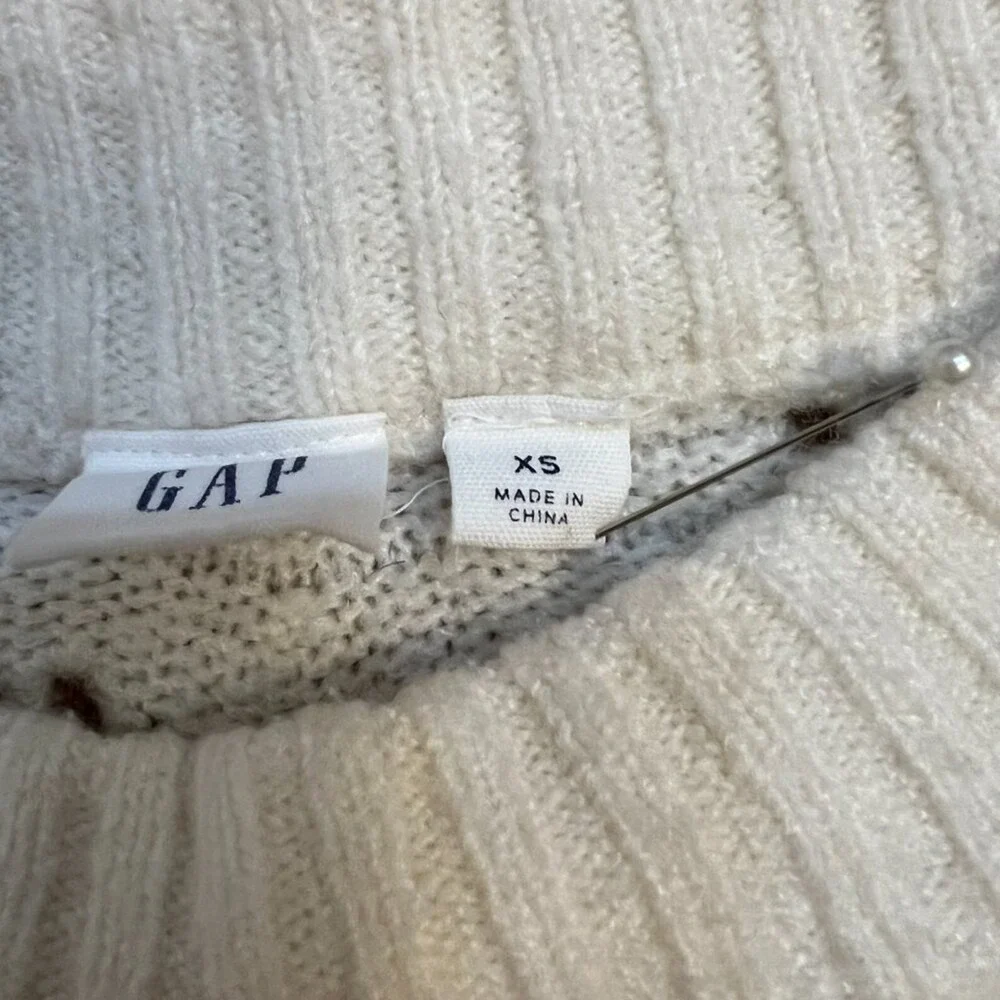 Gap Womens Pointelle Sweater Size XS Soft Angel Fairy Cottage Parisian - Picture 4 of 5